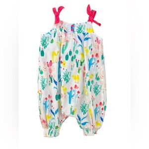 CATIMINI Sleeveless Cotton Romper - 9M